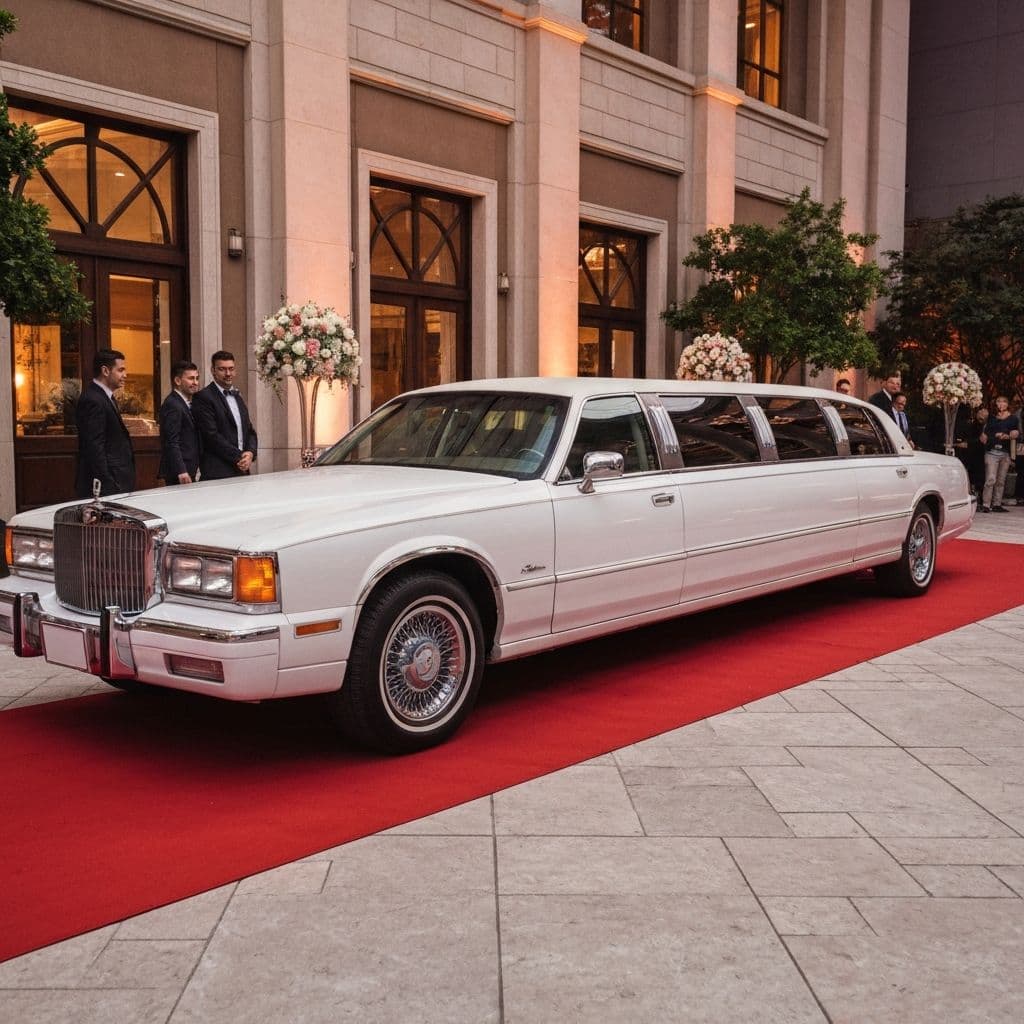 White Stretch Limo - Wedding Special